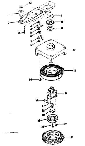 No-pull Starter No. 590361 Diagram and Parts List for 143122281  Craftsman Engine