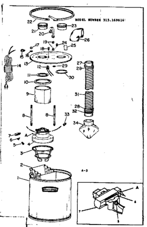Part Location Diagram of 1-706404-04 Craftsman Hex nut, 8-pack