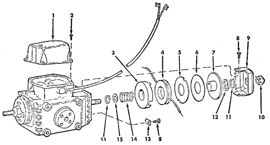 Unit Parts Diagram and Parts List for 63684  Craftsman Power Motor