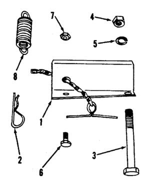 Conversion Kit 16834 Diagram and Parts List for 842240724  Craftsman Snow Blower