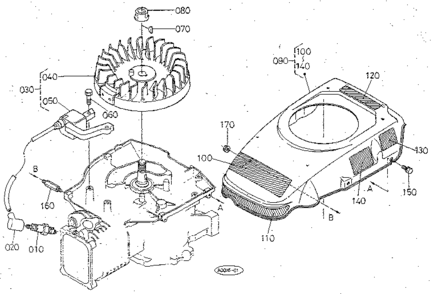 Bonnet - Spark Plug Diagram and Parts List for 3901  Craftsman Lawn Mower