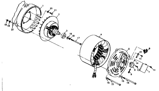 Stator Assembly Diagram and Parts List for 580321921  Craftsman Engine