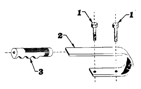 Handle Diagram and Parts List for 58031002  Craftsman Generator