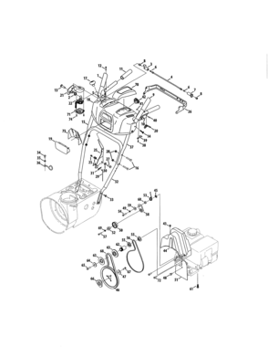 Part Location Diagram of 925-06905 MTD 4-Way Elec Chute Harness