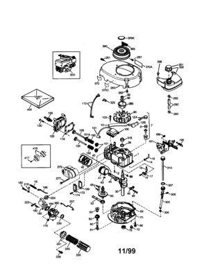 Part Location Diagram of 750796C Craftsman Snowblower short block