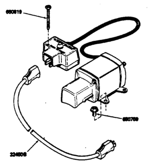 Craftsman 120 Volt Electric Starter Kit No. 143.88933 Diagram and Parts List for 143794042  Craftsman Engine