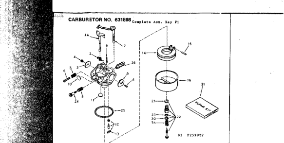 Part Location Diagram of 693603 Briggs and Stratton Base-Air Cleaner