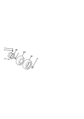 Wheels And Tires Diagram and Parts List for 917270711  Craftsman Lawn Tractor
