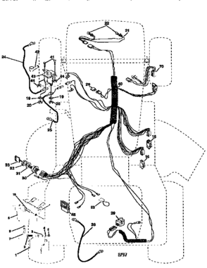 Electrical Diagram and Parts List for 917258112  Craftsman Lawn Tractor