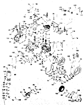 Unit Parts Diagram and Parts List for 143586162  Craftsman Engine