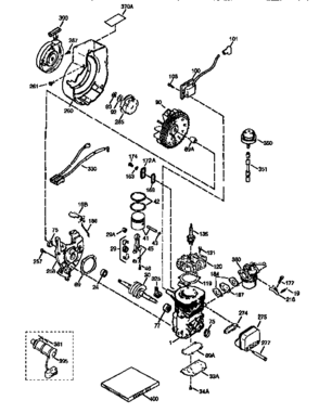 Engine (71/143) 143.973071 Diagram and Parts List for 143973071  Craftsman Engine