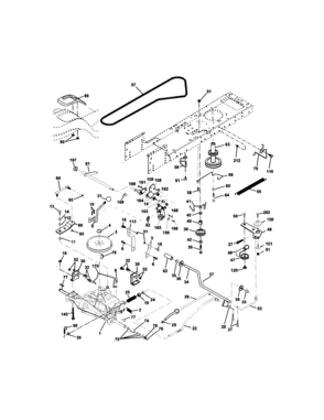 Ground Drive Diagram and Parts List for 917272430  Craftsman Lawn Tractor