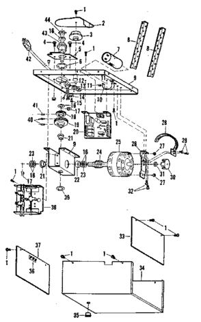 Part Location Diagram of 203A118 Craftsman Term-3pos
