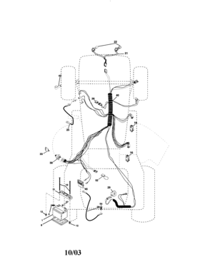 Electrical Diagram and Parts List for 917273800  Craftsman Lawn Tractor