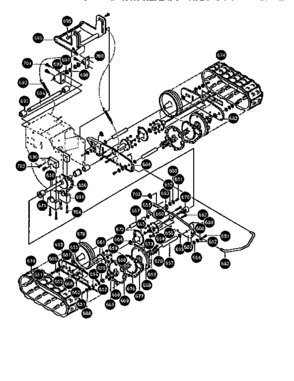 Track Assembly Diagram and Parts List for 536886390  Craftsman Snow Blower