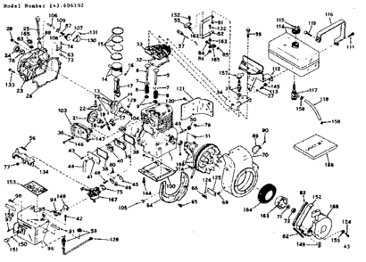 Part Location Diagram of 610826 Craftsman Alternator