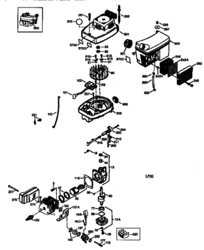 Engine 143.982070 Diagram and Parts List for 143982070  Craftsman Engine