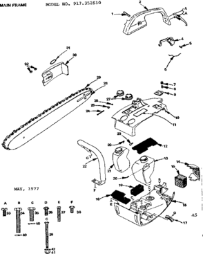 Part Location Diagram of 407H Craftsman Roll pin, 5-pack