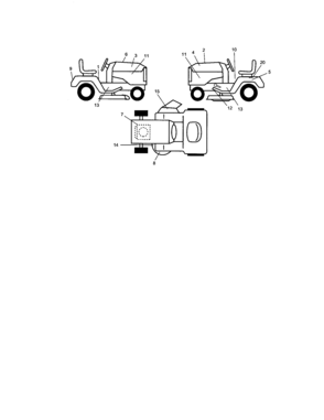 Decals Diagram and Parts List for 917275751  Craftsman Lawn Tractor