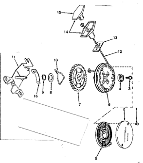 Side Mount Rewind Starter Diagram and Parts List for 143174022  Craftsman Engine