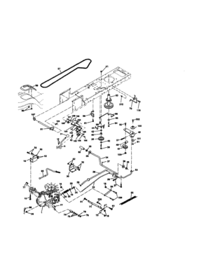 Ground Drive Diagram and Parts List for 917271065  Craftsman Lawn Tractor