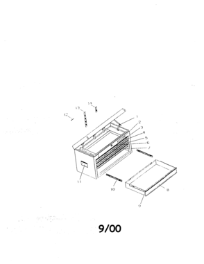 Part Location Diagram of T16948-EMDB Craftsman Lock bar (midnight blue)