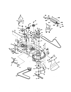 Mower Diagram and Parts List for 917277480  Craftsman Lawn Tractor