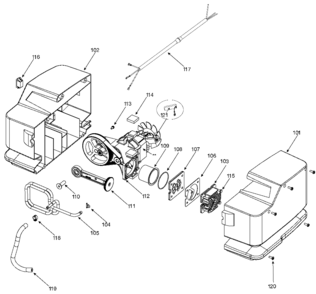 PUMP Diagram and Parts List for 919-15214 Type 2 Craftsman Compressor