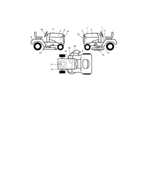 Decals Diagram and Parts List for 917272862  Craftsman Lawn Tractor