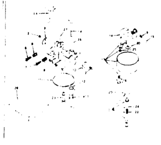 Carburetor Diagram and Parts List for 143236022  Craftsman Engine