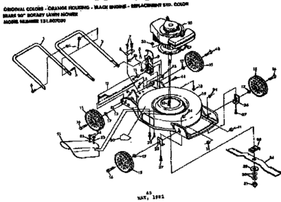 Part Location Diagram of 83223 Craftsman Handle bracket assembly