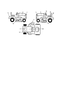 Decals Diagram and Parts List for 917276393  Craftsman Lawn Tractor