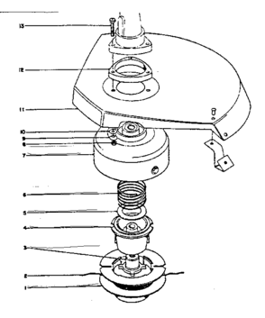 Unit Parts Diagram and Parts List for 28156  Craftsman Trimmer