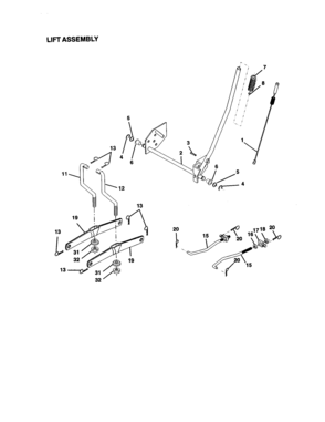 Part Location Diagram of 167253 Craftsman Front Link Assembly
