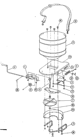 Part Location Diagram of S-50 Craftsman Screw