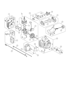 Diagram Diagram and Parts List for CMXGTAMD25CC Type 0 Craftsman Trimmer