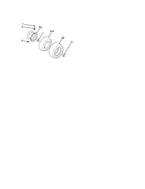 Wheels And Tires Diagram and Parts List for 917286070  Craftsman Lawn Tractor