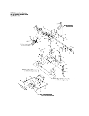 42" Deck-electric Height Of Cut Diagram and Parts List for 107280060  Craftsman Engine