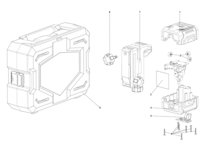 Diagram Diagram and Parts List for CMHT77630 Type 1 Craftsman Laser Level
