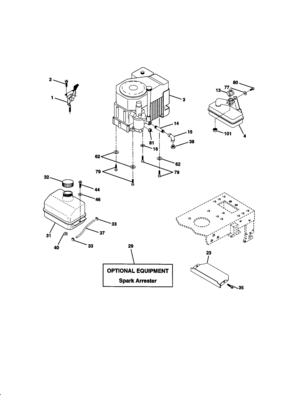 Part Location Diagram of 162156 Craftsman Lawn mower throttle control