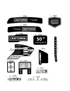 Part Location Diagram of 777D21785 MTD Decal