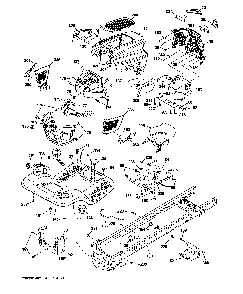 Chassis assembly Diagram and Parts List for 960420223  Craftsman Lawn Tractor
