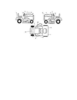 Decals Diagram and Parts List for 917275684  Craftsman Lawn Tractor