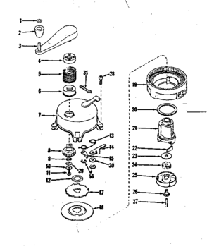 Part Location Diagram of 29806 Craftsman Adjust knob