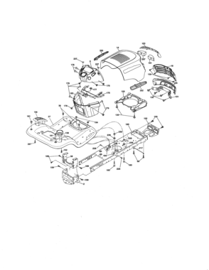 Chassis Assembly Diagram and Parts List for 917289071  Craftsman Lawn Tractor