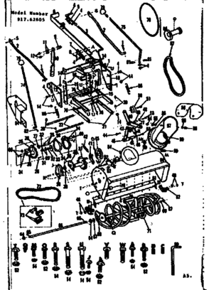 Part Location Diagram of 03510600 Craftsman Lock nut