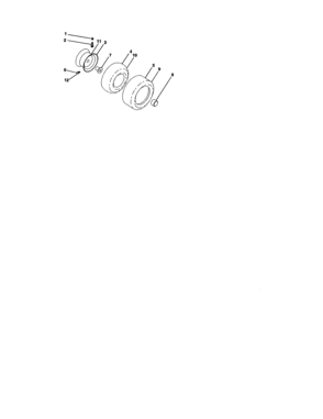 Wheels And Tires Diagram and Parts List for 917274953  Craftsman Lawn Tractor