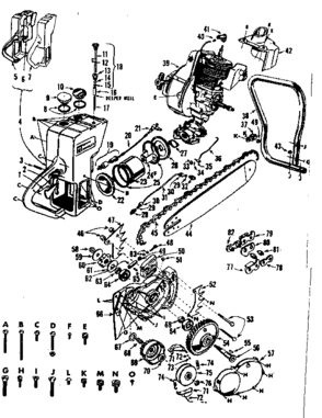 Part Location Diagram of 686H Craftsman Bumper-lh