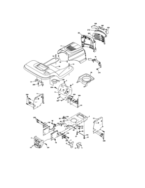 Chassis And Enclosures Diagram and Parts List for 917273802  Craftsman Lawn Tractor