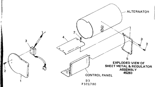 Sheet Metal & Regulator Asm Diagram and Parts List for 580321780  Craftsman Engine